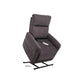 Dark gray Mega Motion MM-3615 Power Lift Recliner with heat & massage, shown in lift position to assist the user in standing up