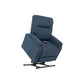 Indigo Blue Mega Motion MM-3620 lift chair recliner with heat & massage, lifting up with seat tilted forward to assist in standing up