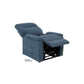 Indigo Blue Mega Motion MM-3620 lift chair recliner with heat & massage, reclined almost flat to take a good nap with footrest elevated high