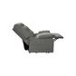 Mega Motion MM-4001 Petite Lift Chair Recliner in pebble gray color, reclined at 45 degree angle for resting or napping.