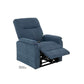Indigo Blue Mega Motion MM-3620 lift chair recliner with heat & massage, with backrest slightly angled back & footrest partially elevated