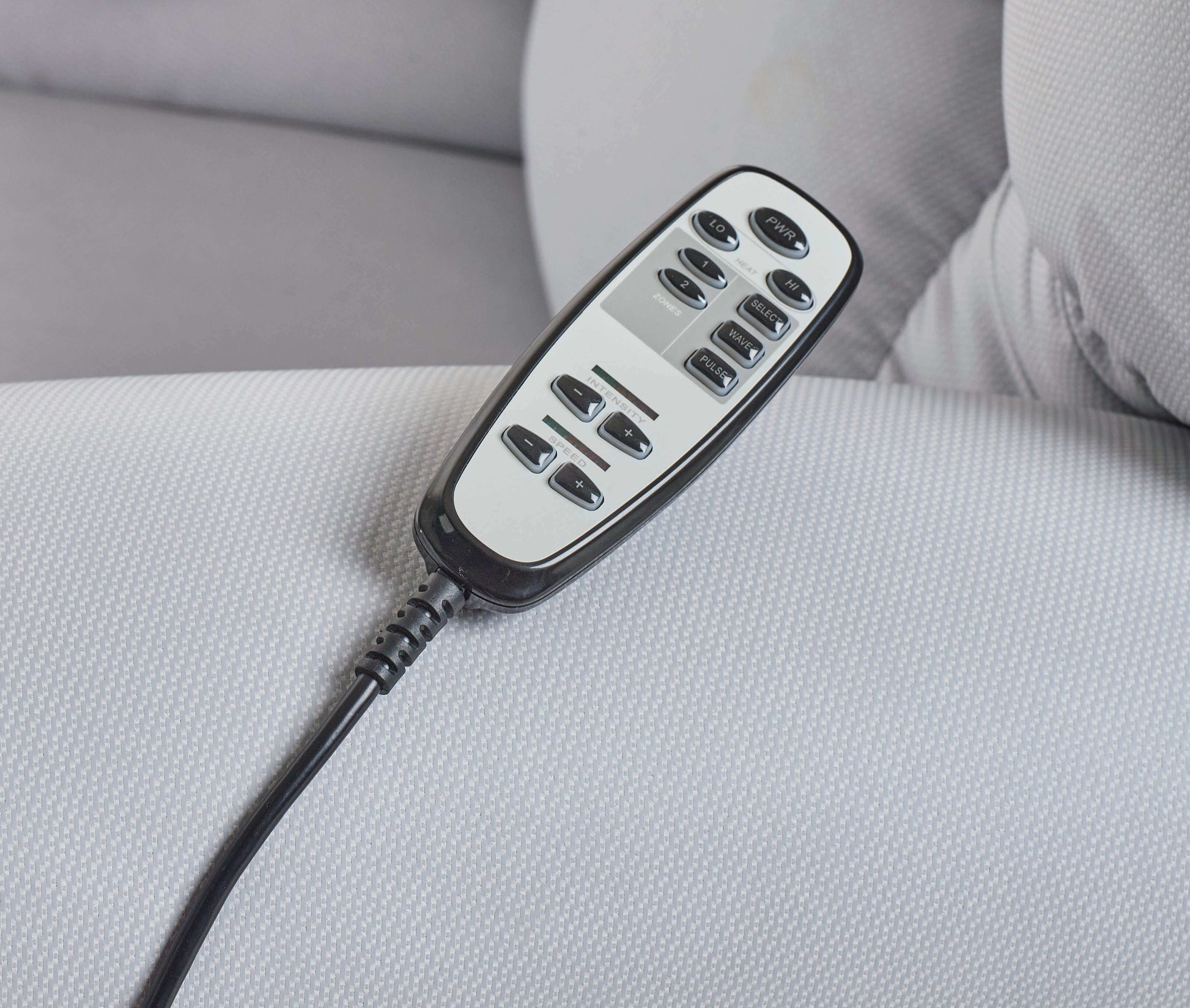 Perfect Sleep Chair remote to control heat and massage functions