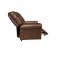 Chocolate Journey Sleep chair with backrest slightly reclined and footrest partially raised. Perfect for watching television.