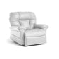 Light gray Perfect Sleep Chair made with Miralux material, featuring five motors to provide support to whole body