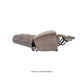 Mega Motion Trendelenburg Lift Chair in natural beige color, shown laying flat like a bed with footrest raised