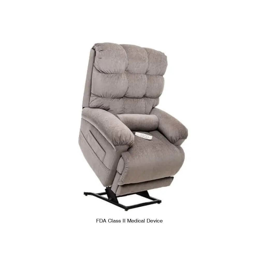 Mega Motion Trendelenburg Lift Chair in Nutmeg color with lots of cushioning, lifting up to help user stand up