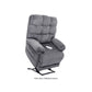 Gray Mega Motion Trendelenburg Lift Chair with ample cushioning, shown in the lift position to help user stand up