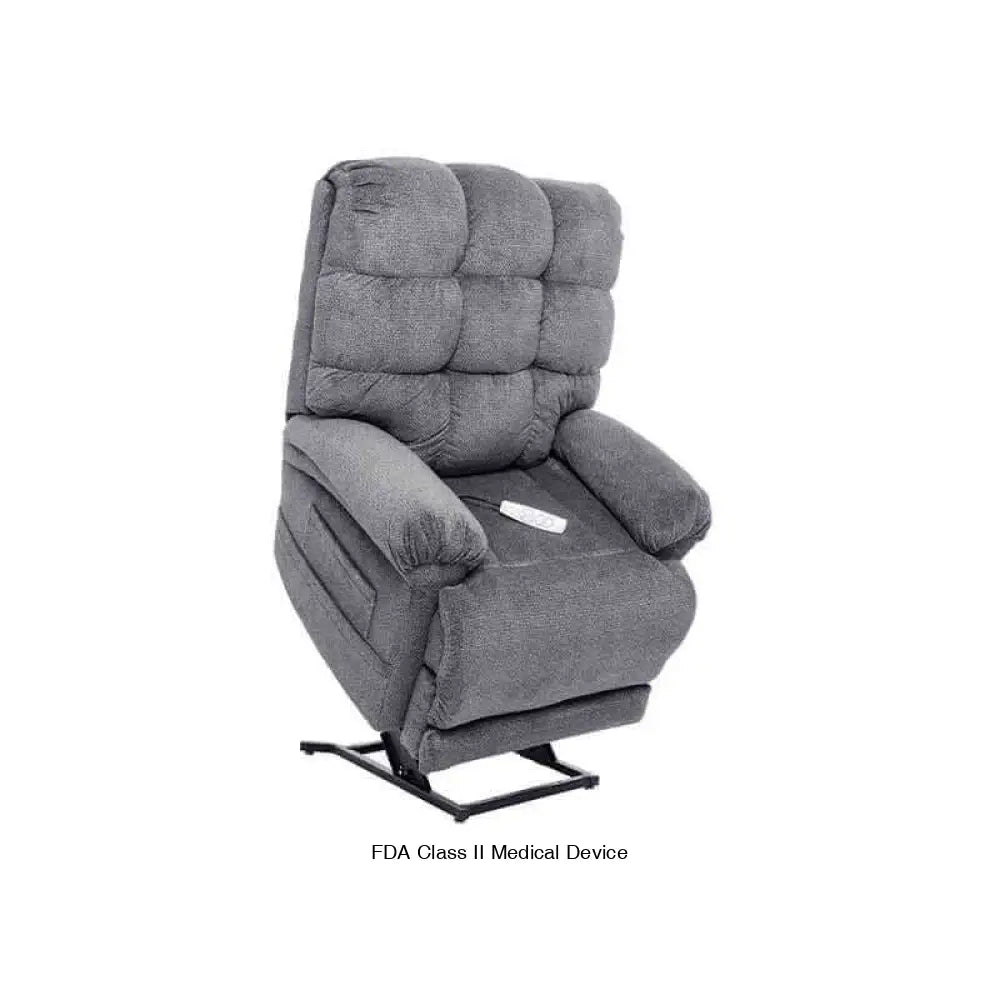 Mega Motion Trendelenburg Lift Chair in Nutmeg color with lots of cushioning, lifting up to help user stand up