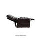 Mega Motion MM-3604 Reclining Lift Chair in chestnul color, with backrest reclined for a good nap and footrest elevated all the way up