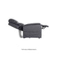 Metallic gray Mega Motion MM-3605 Power Lift Recliner reclined to napping position for a good nap with footrest fully raised