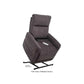Dark gray Mega Motion MM-3615 Power Lift Recliner with heat & massage, shown in lift position to assist the user in standing up