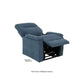 Indigo Blue Mega Motion MM-3620 lift chair recliner with heat & massage, reclined almost flat to take a good nap with footrest elevated high