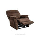 Mink Brown Mega Motion MM-3710 Infinite Position Lift Chair reclined for a napping position with footrest raised to take a restful nap