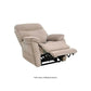 Mega Motion MM-3710 Infinite Position Lift Chair in Natural Cream color. Reclined to napping position for a good nap with footrest raised