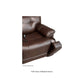 Mega Motion 3815 reclining lift chair in walnut color, with cupholder shown